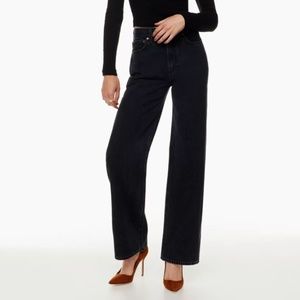 Denim Forum- The Farrah Hi-Rise Wide Jean in Tall